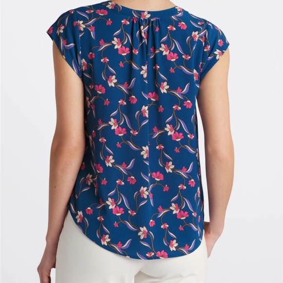 41 Hawthorn Morey Split Neck Short sleeve blouse - Picture 2 of 2